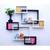 multicolor WALL rack shelf set of 6 interscting wall shelves