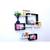 multicolor WALL rack shelf set of 6 interscting wall shelves