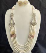 White pearl necklace-sets