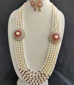 White pearl necklace-sets