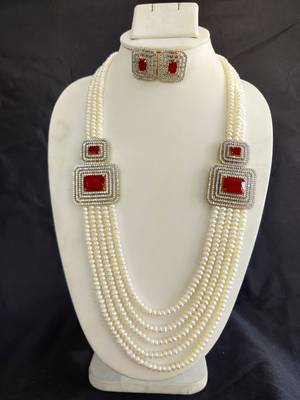 White pearl necklace-sets 1