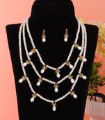 White pearl necklace-sets