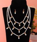 White pearl necklace-sets