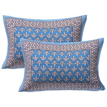 Texstylers Pure Cotton Jaipuri Print 150 TC Queen Size Bedsheet with 2 Pillow Covers 2