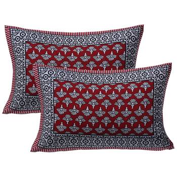 Texstylers Pure Cotton Jaipuri Print 150 TC Queen Size Bedsheet with 2 Pillow Covers 2