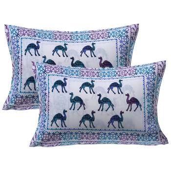 Texstylers Pure Cotton Jaipuri Print 150 TC Queen Size Bedsheet with 2 Pillow Covers 2