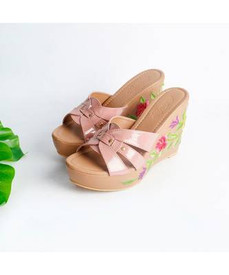 Fiorella Hand Embroidered Wedges 5
