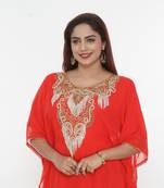 Dubai Kaftan Women Dress Long Gown Farasha Wear Jalabiya Islamic dress Magribi wear