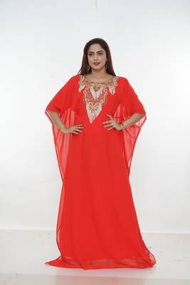 Dubai Kaftan Women Dress Long Gown Farasha Wear Jalabiya Islamic dress Magribi wear 3