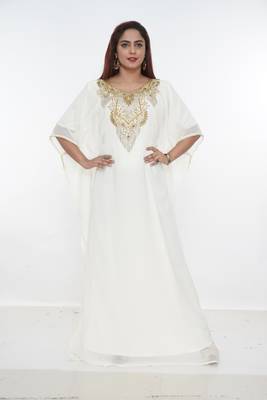 Dubai Kaftan Women Dress Long Gown Farasha Wear Jalabiya Islamic dress Magribi wear 1