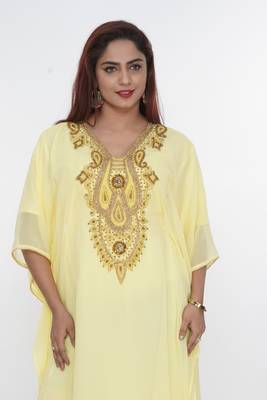 Dubai Kaftan Women Dress Long Gown Farasha Wear Jalabiya Islamic dress Magribi wear 1