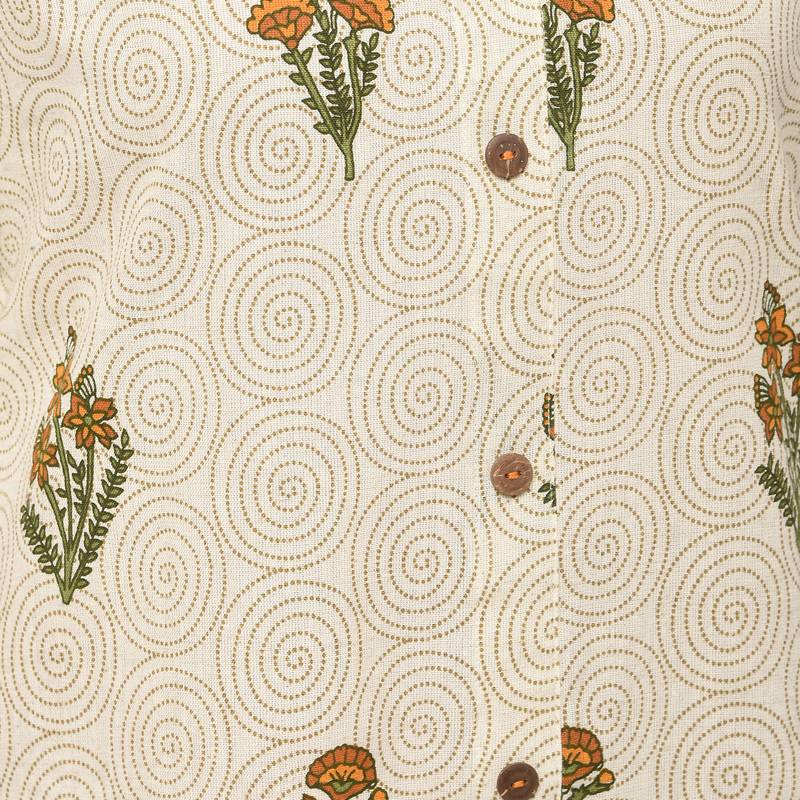 Women's Yellow  Cotton Flex Floral Print Straight Kurta, Palazzo & Dupatta Set