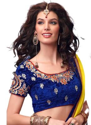 Orange Coloured Dupion Silk Zari work Lehenga Choli With Dupatta 2