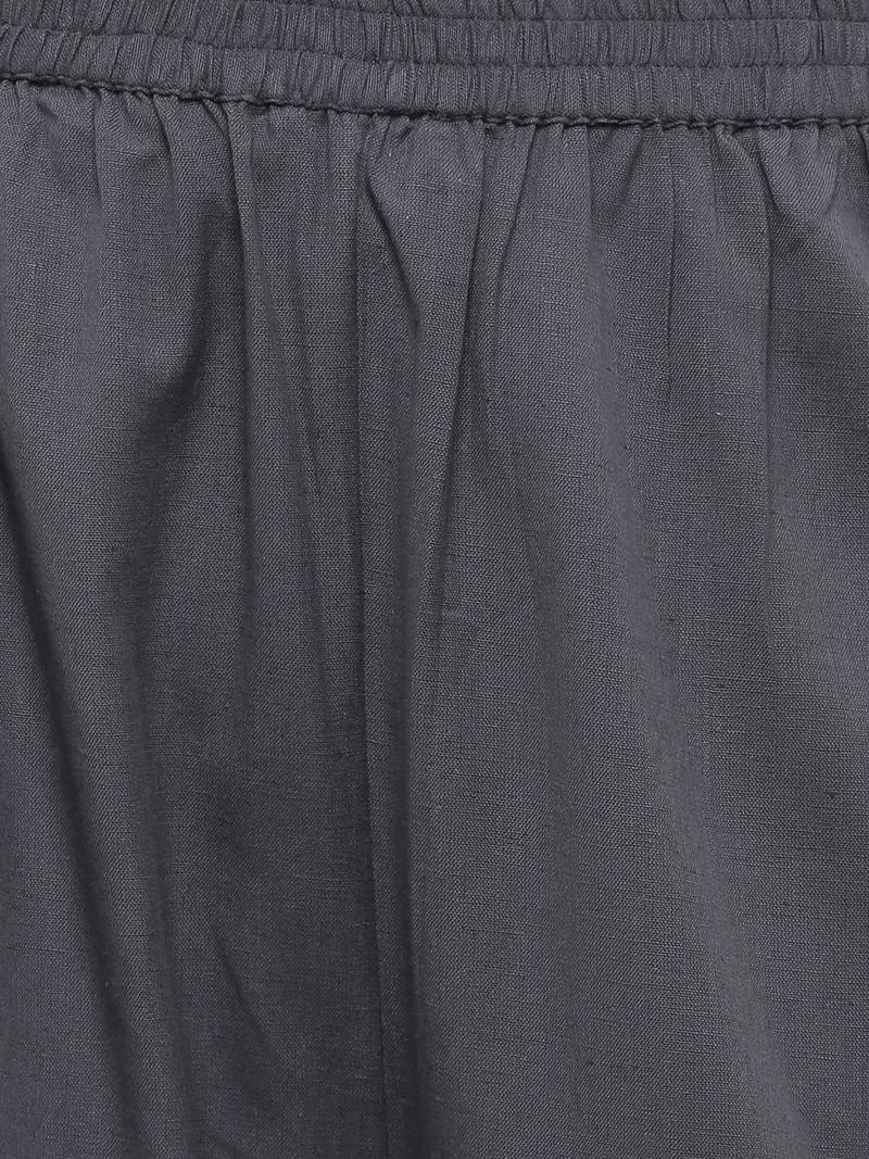 Women's Peach  Cotton Floral Print Straight Kurta & Palazzo Set