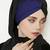 Justkartit Women Modest Wear Lycra Tie Knot Turban Style Instant Hijab Scarf