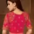 Orange woven silk blend  saree with blouse