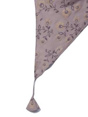 Grey printed art silk long-kurtis 4