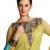 green Embroidered Georgette semi stitched salwar with dupatta