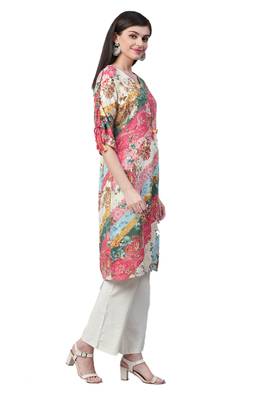 Multicolor printed liva ethnic-kurtis 3