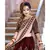 Peach Colour Row Silk Bridal Lahenga Choli