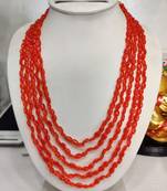 Orange jade necklaces