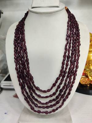 Multicolor jade necklaces 1