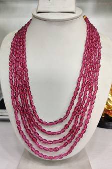 Multicolor jade necklaces