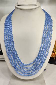 Blue jade necklaces
