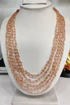 Brown jade necklaces