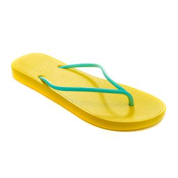 TRENDS & TRADES Yellow Flip Flops For Women 1
