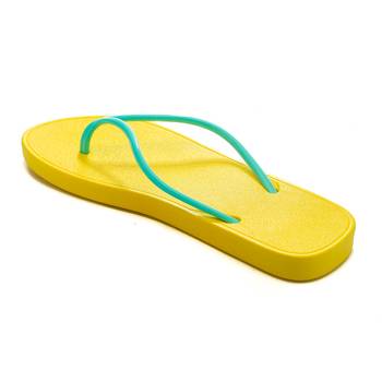 TRENDS & TRADES Yellow Flip Flops For Women 4