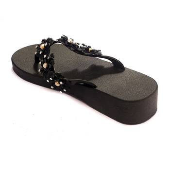 TRENDS & TRADES Black Thong Flip Flops For Women 4
