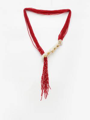 Red pearl necklaces 3