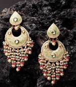Gold diamond earrings
