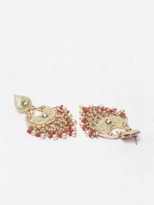 Gold diamond earrings 3