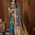 Green woven banarasi saree with blouse