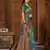 Green woven banarasi saree with blouse