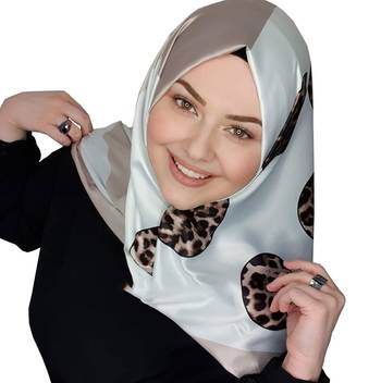 Justkartit Animal Printed Big Jumbo Satin Silk Square Scarf Hijab 3