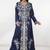Multicolor embroidered georgette islamic-kaftans