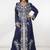 Multicolor embroidered georgette islamic-kaftans
