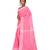 Pink Embroidered Jamdani Handloom Cotton Blend Saree  Without Blouse Piece