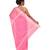 Pink Embroidered Jamdani Handloom Cotton Blend Saree  Without Blouse Piece