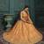 Women's Orange Silk Sequin Embroidered Lehenga Choli