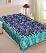 Grush 100% Cotton Jaipuri Print Single Bedsheet
