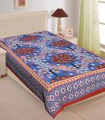 Grush 100% Cotton Jaipuri Print Single Bedsheet