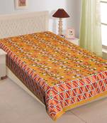 Grush 100% Cotton Jaipuri Print Single Bedsheet