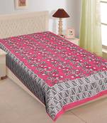 Grush 100% Cotton Jaipuri Print Single Bedsheet
