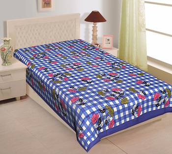 Grush 100% Cotton Jaipuri Print Single Bedsheet 1