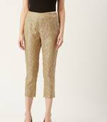Pinksky Gold plain polyester trousers