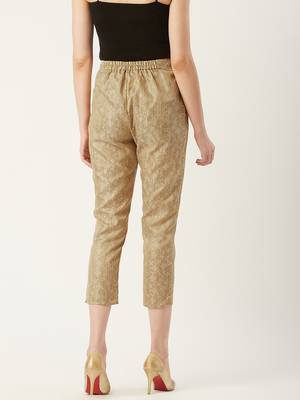 Pinksky Gold plain polyester trousers 2